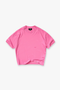 Front image of the Micro owners club tshirt in pink, by brand Represent