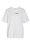 Front image of Sparkel ss checkboard tshirt in white, by brand Noisy may