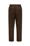 Back image of the Toby tap loose twill corby pants in brown, by brand Only and sons
