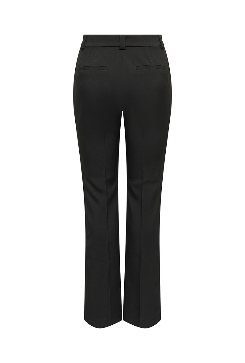 Back image of Astrid hw flared pant in black, by brand Only