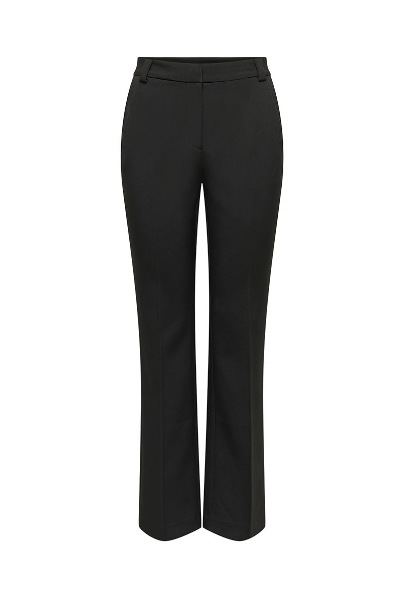 Front image of Astrid hw flared pant in black, by brand Only