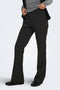 Front image of a model wearing Astrid hw flared pant in black, by brand Only