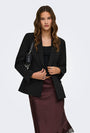 Image of ASTRID LS SCULPTURE BLAZER in black, by brand ONLY