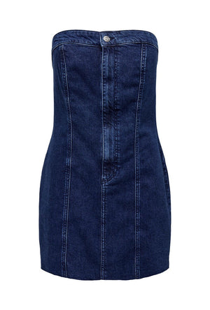 ONLY BOWIE SL CORSET DENIM DRESS