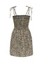 Back image of the Emma smock dress in leopard, by brand Only