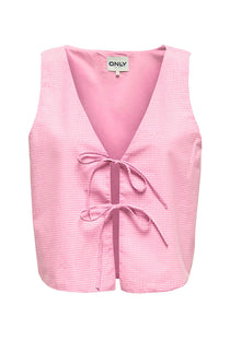 Front image of the Filucca life sl vest in pink, by brand Only