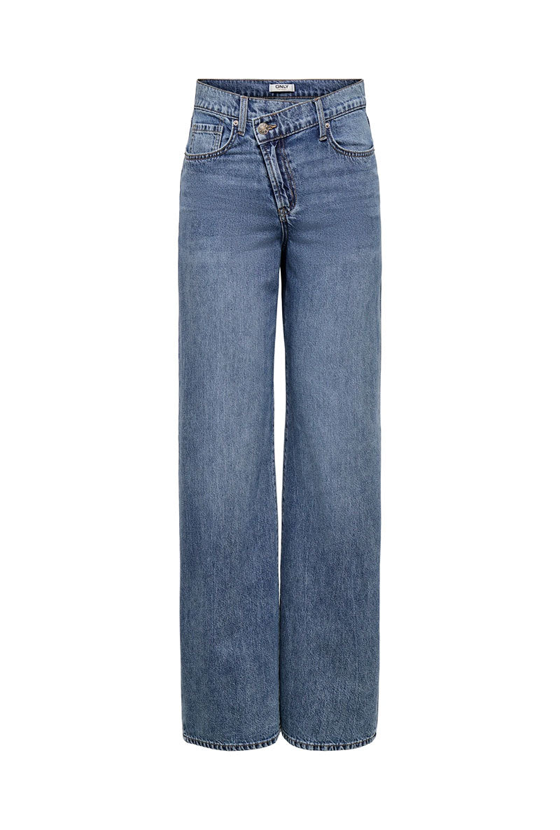 Front image of Hope mw wide jeans in denim, by brand Only