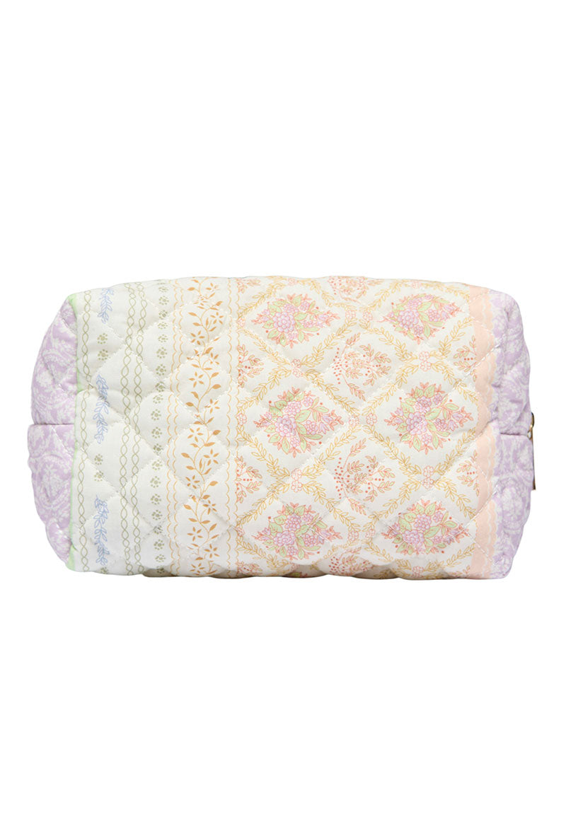 Back image of Kamilla quilted cosmetic bag in off white, by brand Only