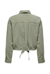 Back image of the Laris life jacket in olive, by brand Only