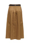 Back image of the Laven zora hw long belt skirt in brown, by brand Only