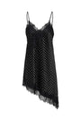 Image of LINDONA STRAP SATIN LACE DRESS in black, by brand ONLY