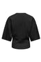 Back image of the Lumi ss top in black, by brand Only