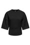 Front image of Lumi ss top in black, by brand Only