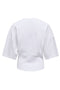 Back image of the Lumi ss top in white, by brand Only