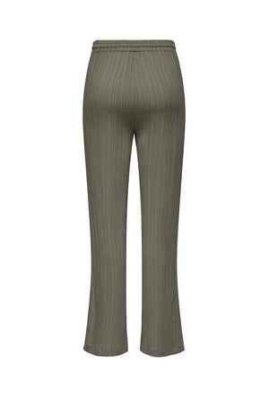 Back image of the Munich mw wide crinkle pants in olive, by brand Only