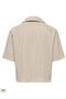 Back image of the Munich ss crinkle shirt in stone, by brand Only