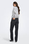 Back image of a model wearing the Nadja ls zip sweat in grey, by brand Only