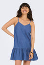 Image of ONLY NOVA AZURE DRESS in denim, by brand ONLY
