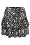 Front image of Nova life short ruffle skirt in beige, by brand Only