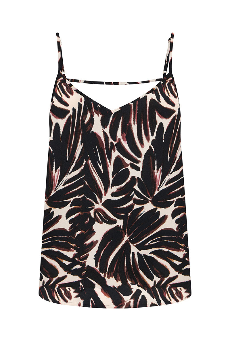 Back image of Nova life viscose paris singlet in black/white, by brand Only
