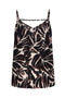 Front image of the Nova life viscose paris singlet in black/white, by brand Only