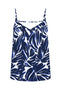 Back image of the Nova life viscose paris singlet in navy, by brand Only