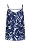 Front image of the Nova life viscose paris singlet in navy, by brand Only