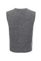 Back image of the Olivia sl button vest in grey, by brand Only