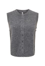 Image of OLIVIA SL BUTTON VEST in grey, by brand ONLY