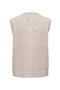 Back image of the Olivia sl button vest in stone, by brand Only