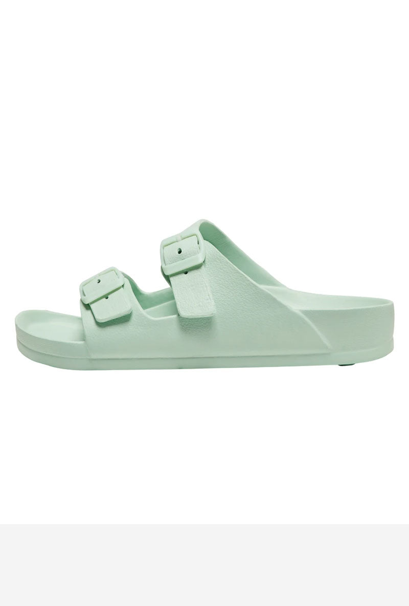 Side belt image of Cristy sandal in light green, by brand Only