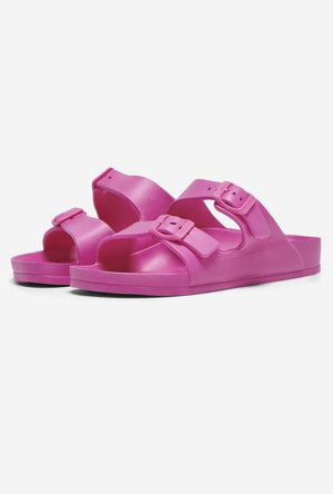 Front image of the Cristy sandal in pink, by brand Only