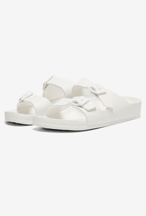 Front image of the Cristy sandal in white, by brand Only