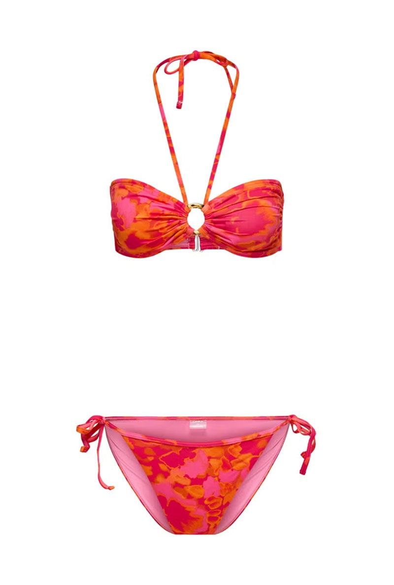 Front image of Julietta marseille bikini in pink, by brand Only