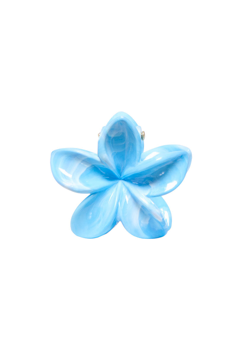 Front image of Orchid 2 pk mini hair clip in blue, by brand Only