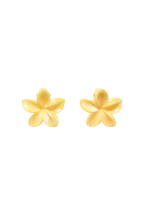 Front image of Orchid 2 pk mini hair clip in yellow, by brand Only
