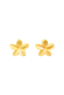 Front image of the Orchid 2 pk mini hair clip in yellow, by brand Only