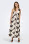 Front image of a model wearing Palima sl long belt dress in beige, by brand Only