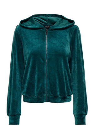 ONLY REBEL LS ZIP SWEAT HOOD