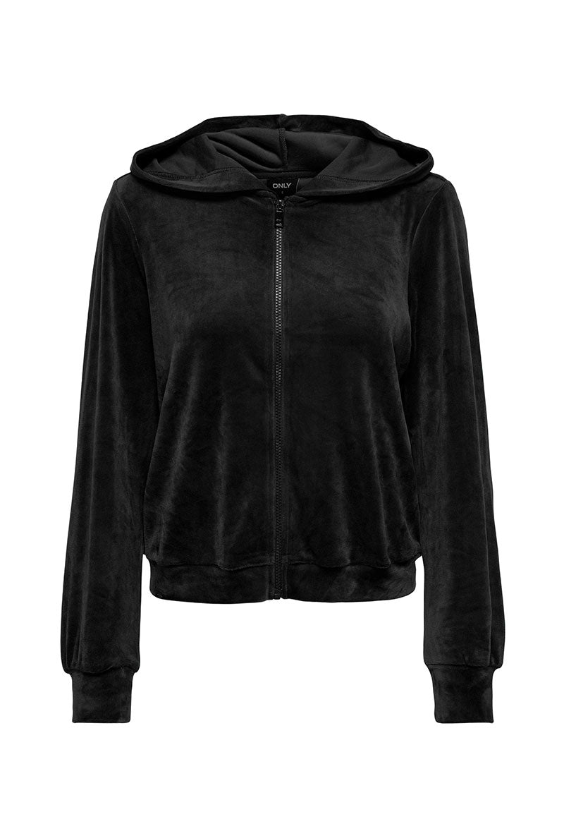 ONLY REBEL LS ZIP SWEAT HOOD