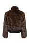 Back image of the Rikke faux fur jacket in black, by brand Only