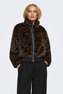 Image of RIKKE FAUX FUR JACKET in black, by brand ONLY