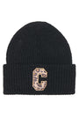 Image of SARA KNIT LETTER BEANIE in black, by brand ONLY