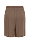 Back image of the Siesta mw linen shorts in brown, by brand Only