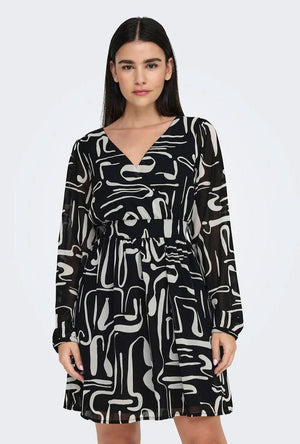 ONLY STAR LIFE MEG VNECK DRESS