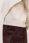 Detail image of the Camila ls cape higneck pullover in cream, by brand Vero moda