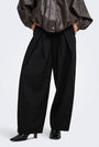 Image of YASMINE MW PLEAT BARREL PANT in black, by brand ONLY