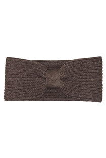 Front image of the Zenna headband in brown, by brand Only