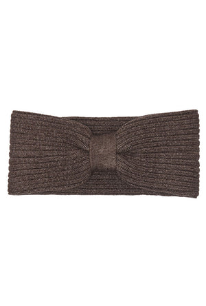 Front image of the Zenna headband in brown, by brand Only