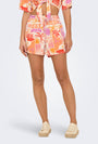 Image of ONLY ZUFFY LIFE SHORTS in orange, by brand ONLY